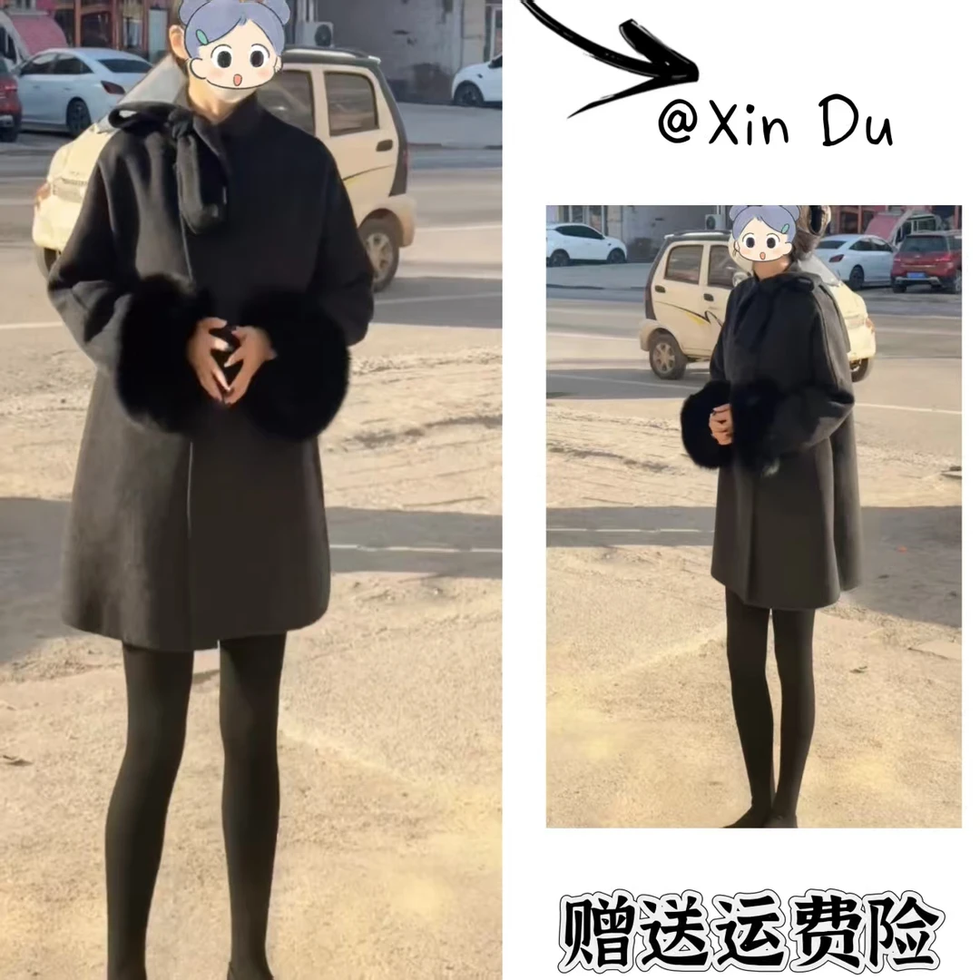2025秋冬季新款时尚显瘦气质女士网红洋气外套百搭款D24448