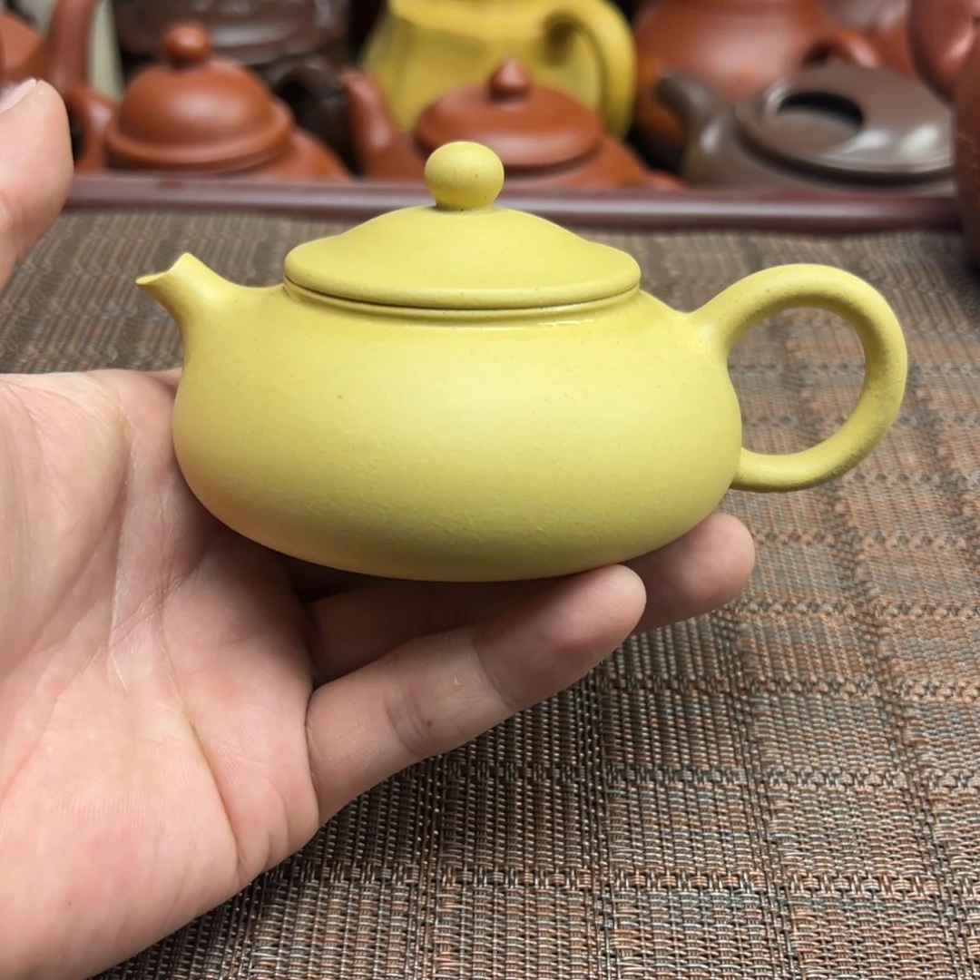彩***贝紫砂茶壶宜兴原矿紫砂壶180毫升容量