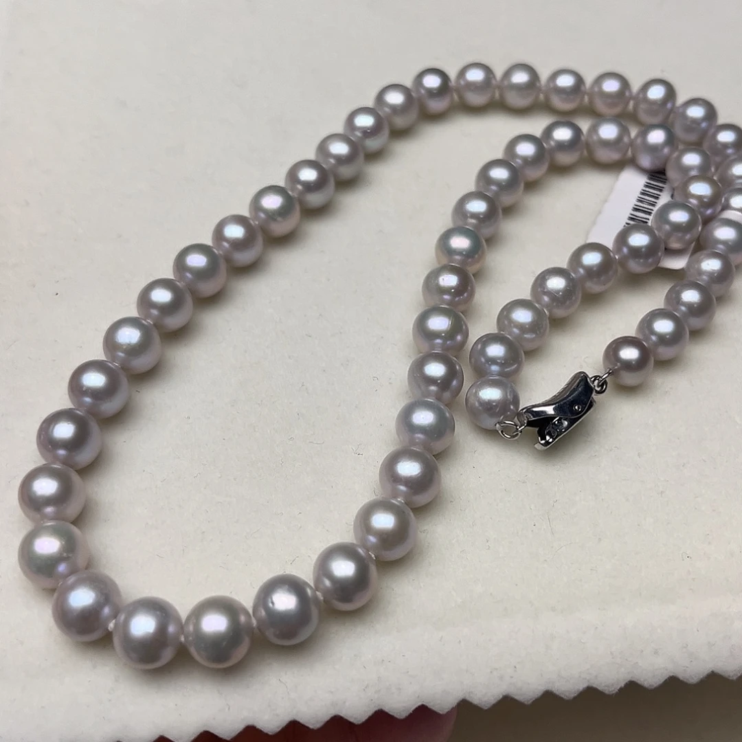 银S925镶嵌淡水珍珠颈饰