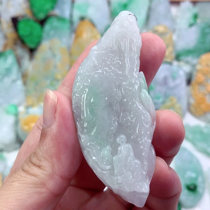 翡翠未镶嵌吊坠(不含链)