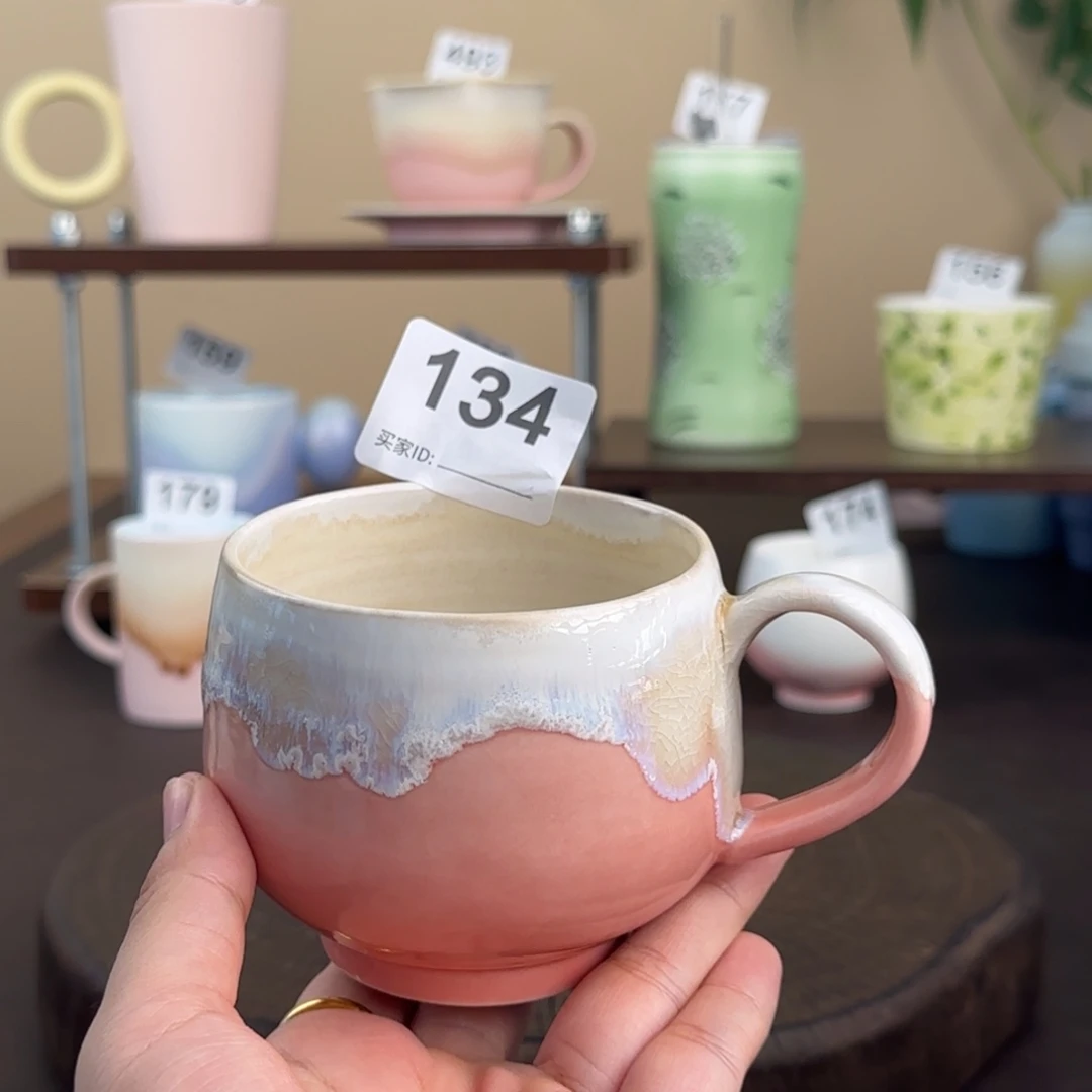 景德镇高温颜色釉茶杯134
