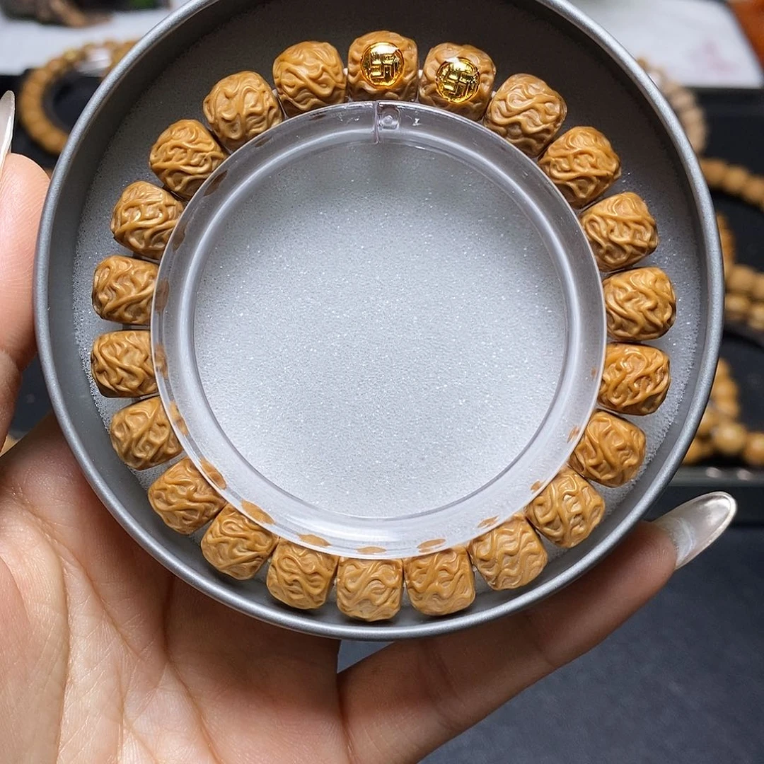 猴头核桃手串双标虎须尺寸10左右全品单号327号