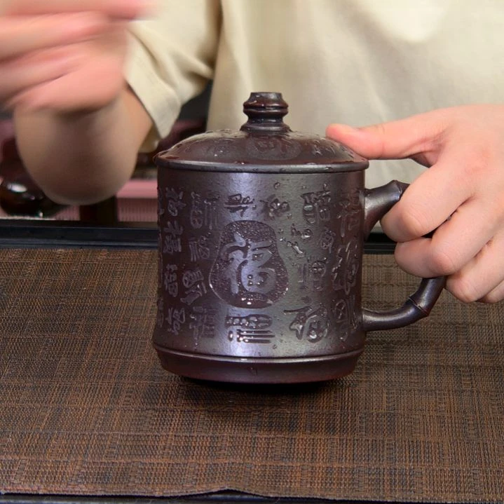 茶杯紫砂高货放漏
