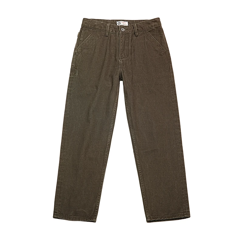 经典100%棉16-19潮款工装直筒修身版百搭男士休闲裤时尚冬季裤子