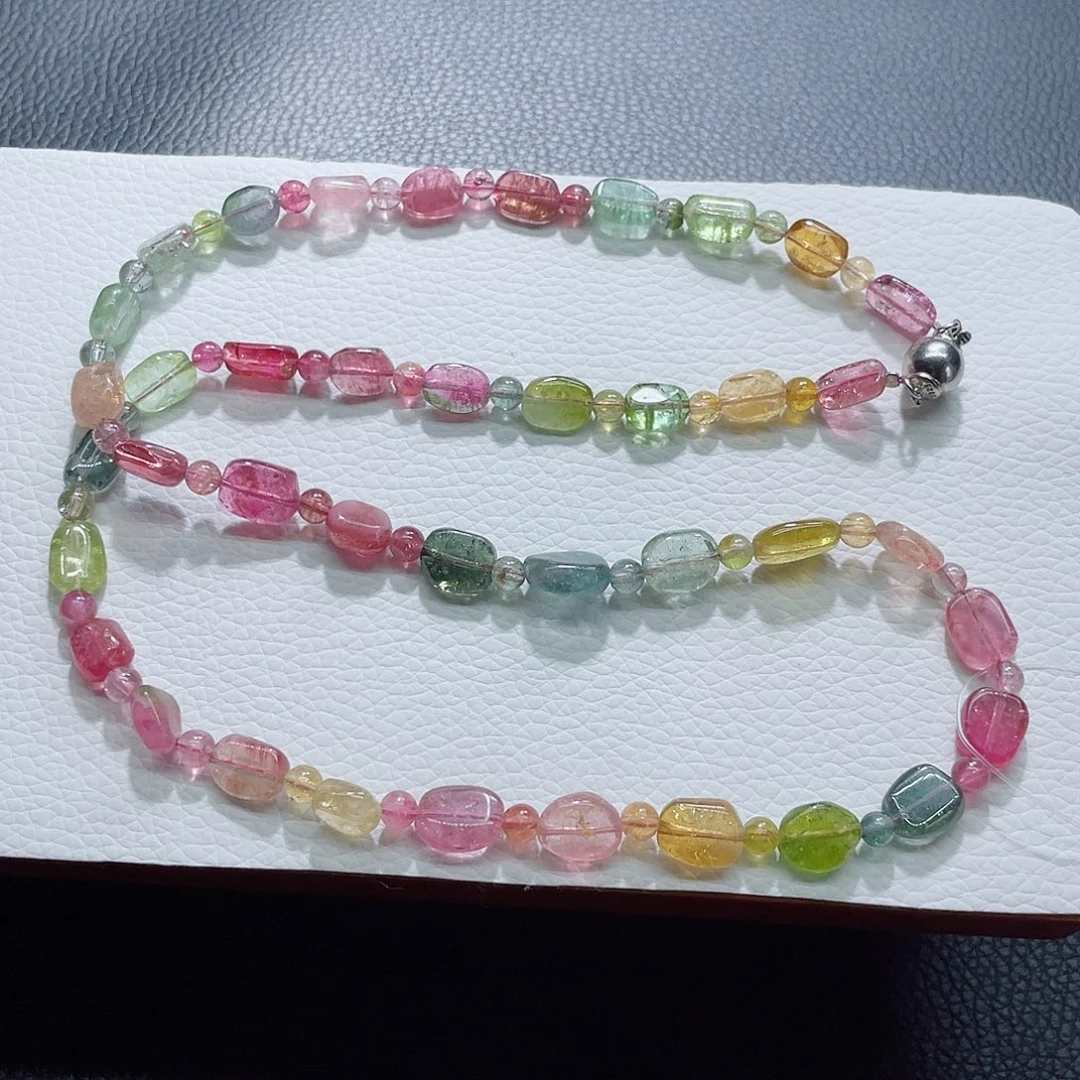 碧玺手链未镶嵌碧玺项链