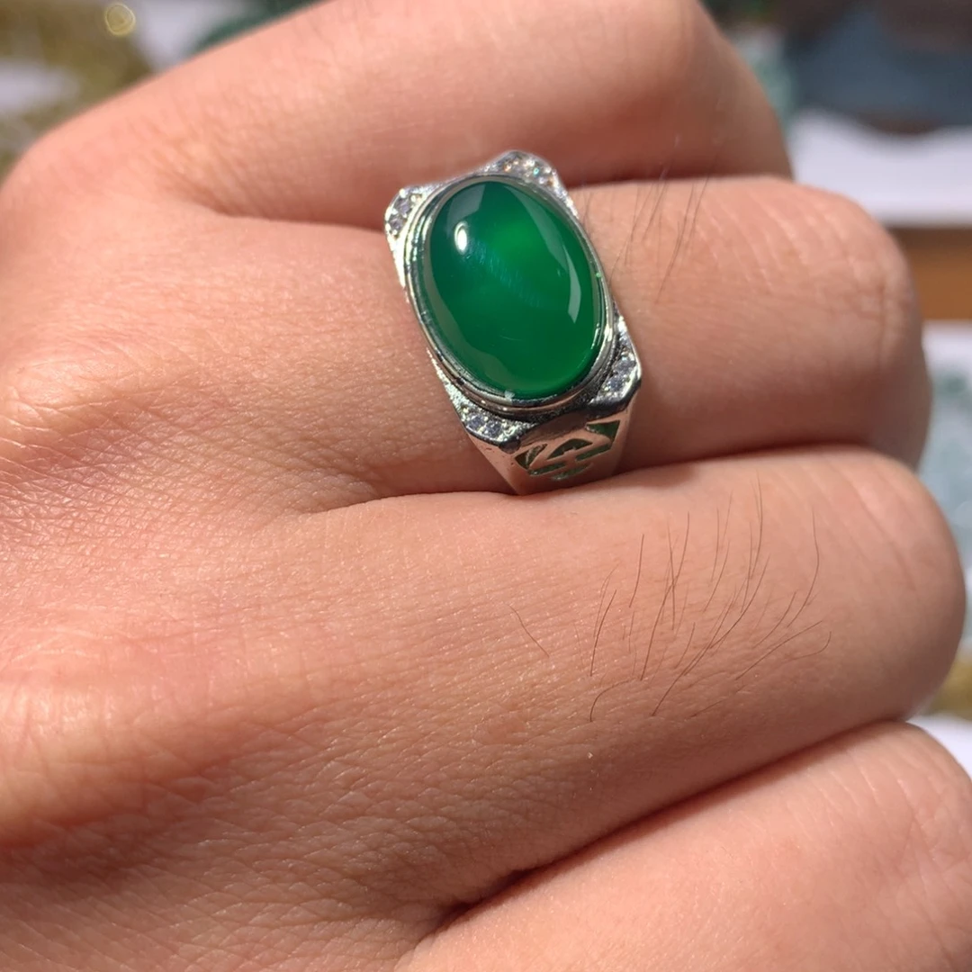 玛瑙/玉髓颈饰合金玉髓戒指