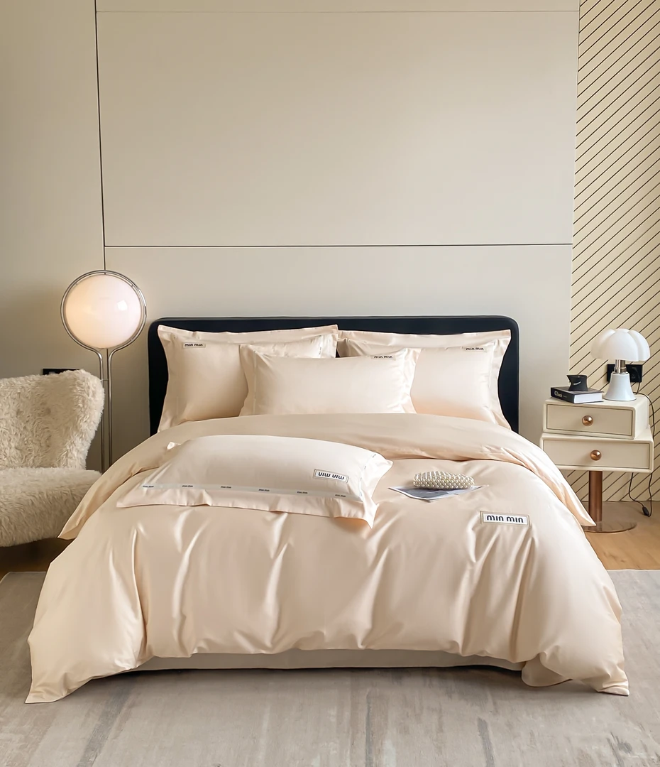 【艾米】2025新款80支长绒棉四件套高档刺绣设计师款