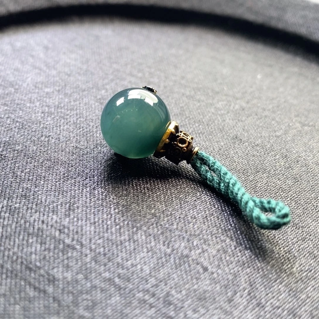 翡翠未镶嵌手链卡12左右圆珠三通