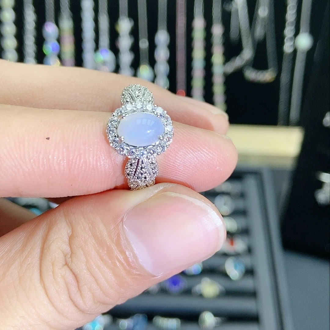 【闪购商品】紫晶珠宝半成品银S925镶嵌