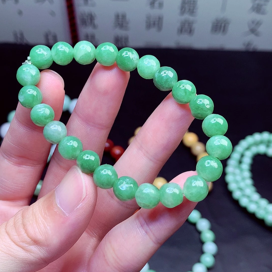 翡翠未镶嵌毛衣链