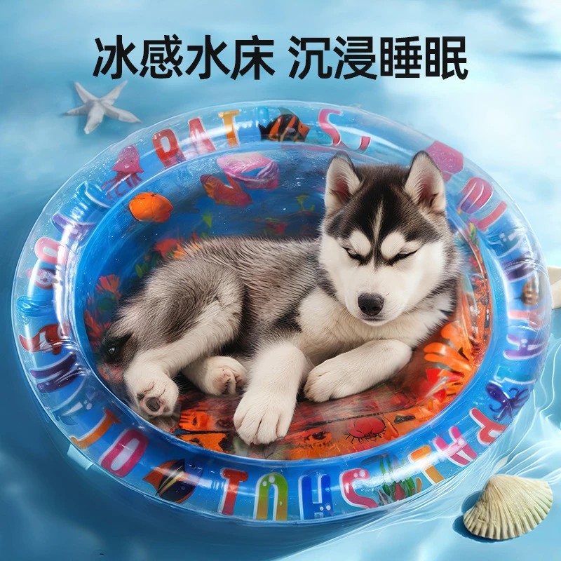 婴儿充气拍拍水垫海洋生物游泳圈爬爬垫坐垫儿童拍拍垫夏季爆款