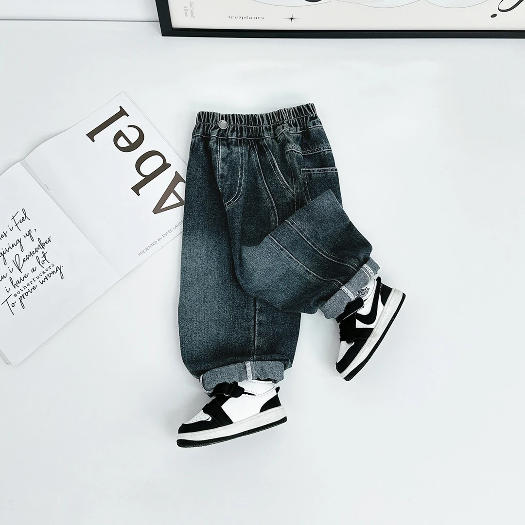 男童裤子秋季儿童牛仔裤2025秋季新款时尚宝宝 JH083悠悠童话童装