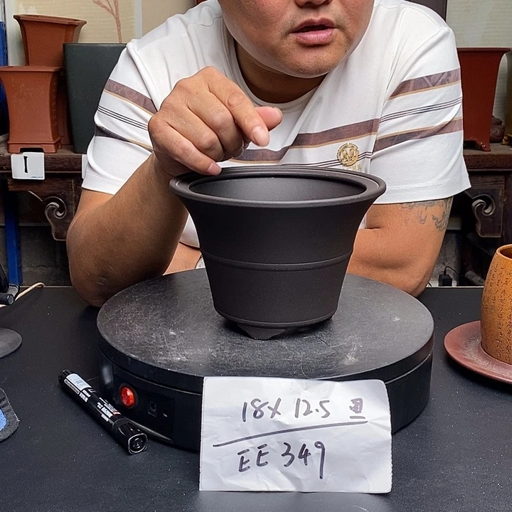 紫砂花盆货号一只EE349