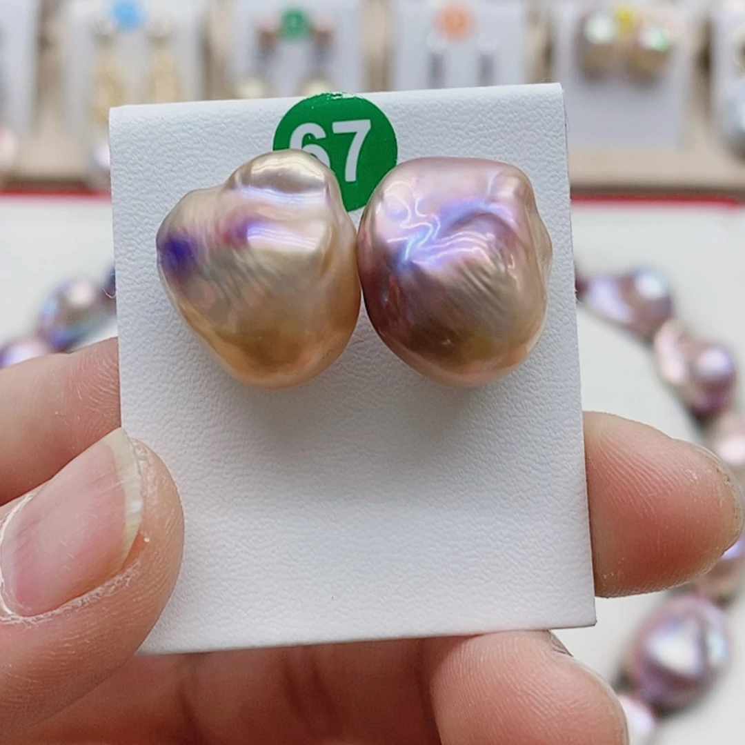 【闪购商品】淡水珍珠耳饰银S925镶嵌