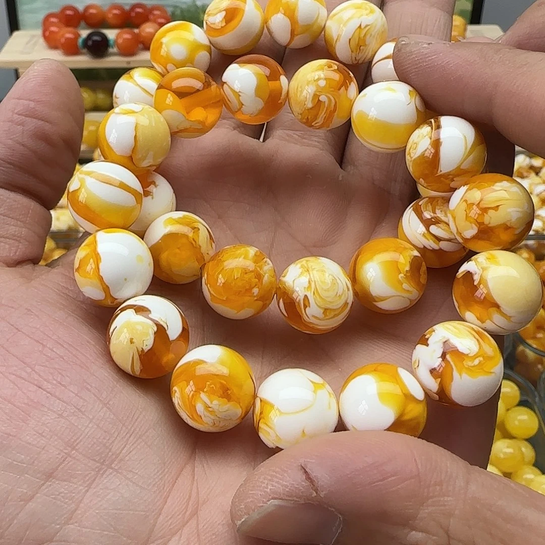 七*哥瓷白素串搭配两条