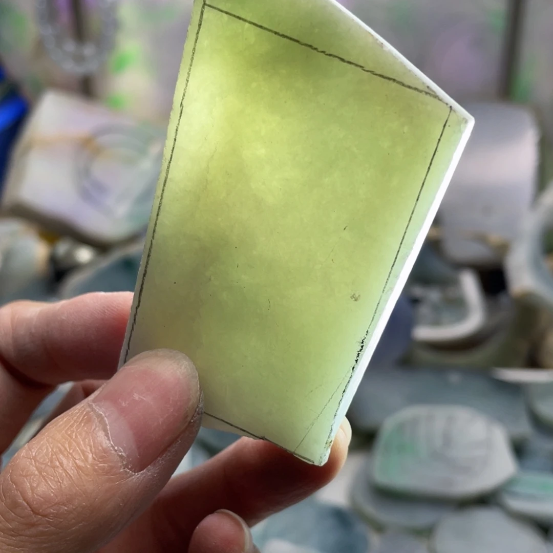 翡翠未镶嵌挂件K缅甸天然翡翠片料