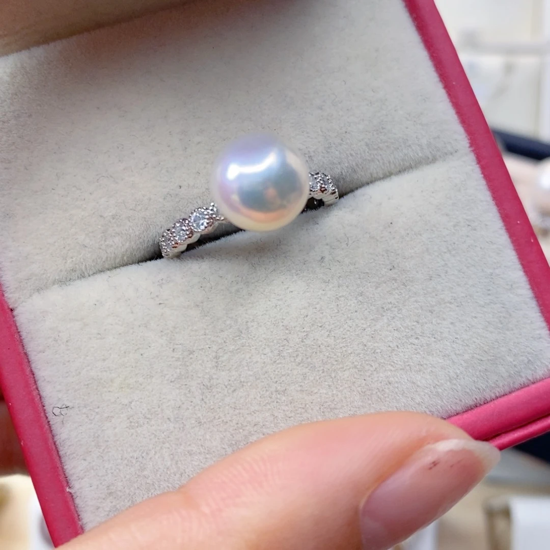 淡水珍珠戒指合金