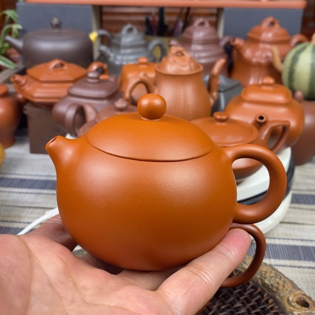紫砂茶壶西施110-220cc原矿赵庄朱泥