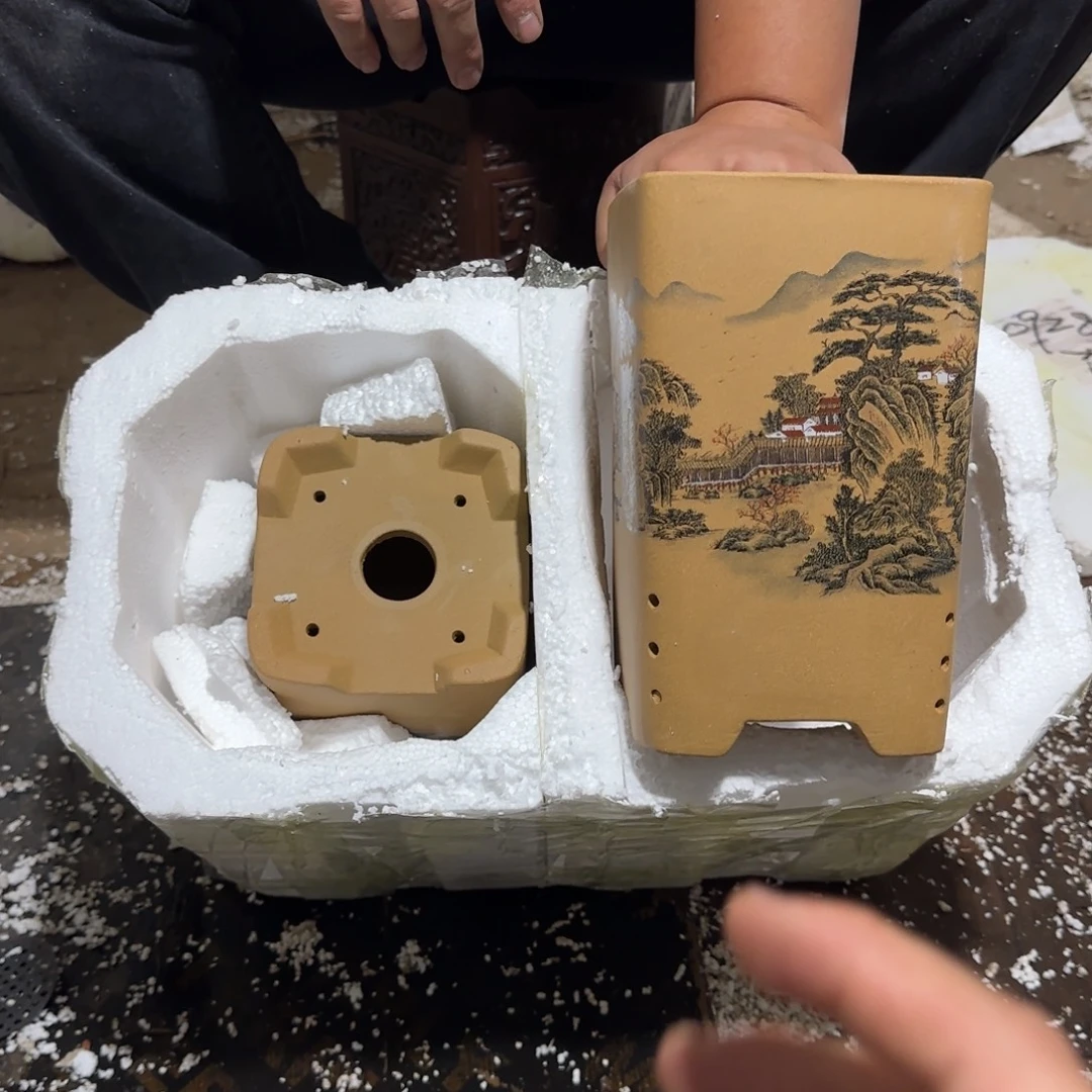 段泥花盆口径14.20口径