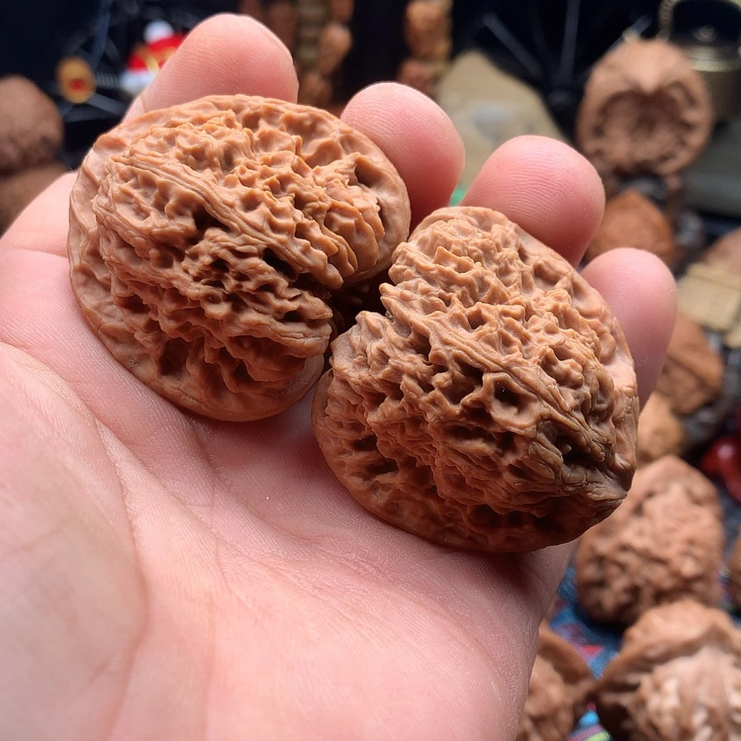 文玩核桃把件全品42南疆石