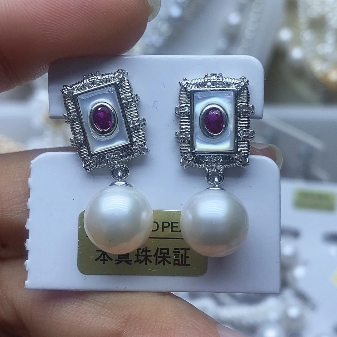 淡水珍珠耳钉未镶嵌