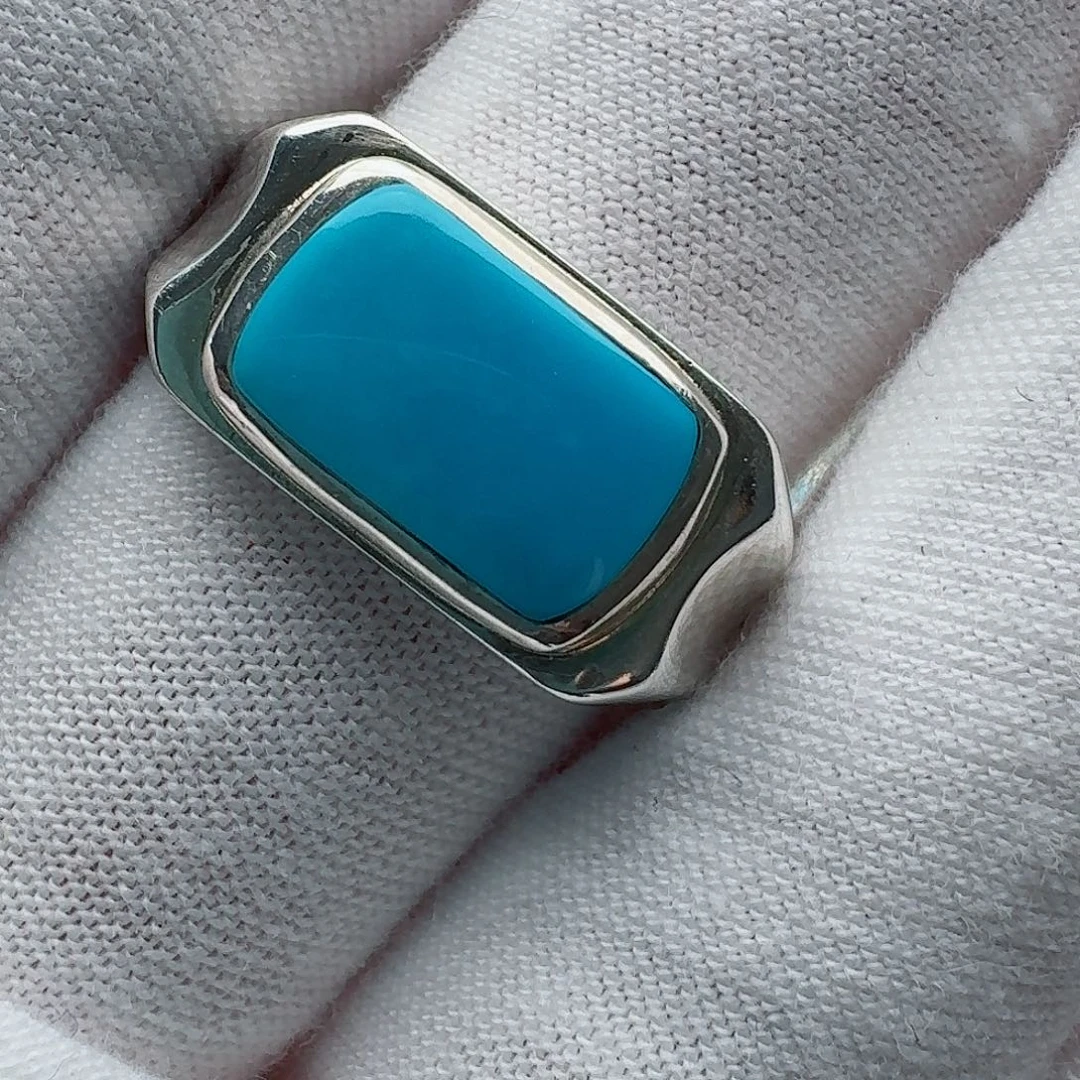 绿松石银S925镶嵌配饰