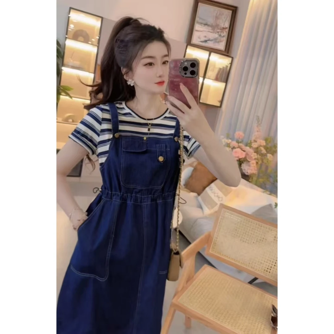 『减龄设计U』设计显瘦百搭时尚连衣裙套装8823