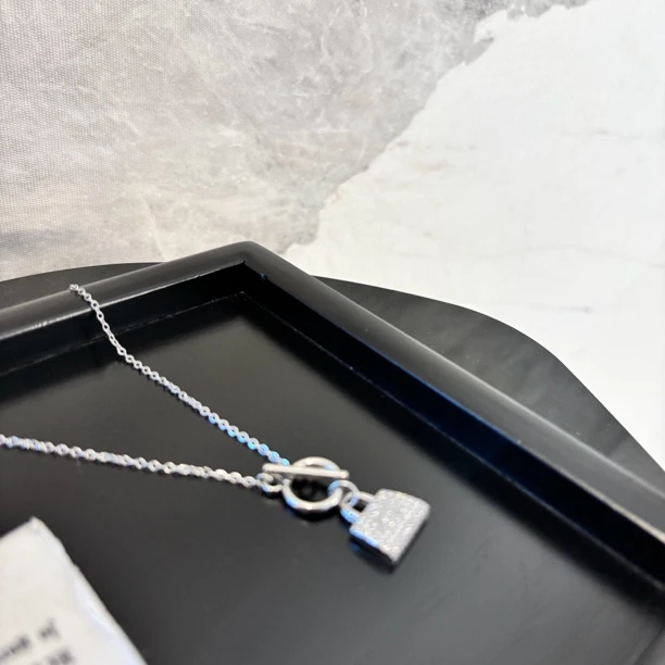 铜合金项链 cd白包包项链XL3499