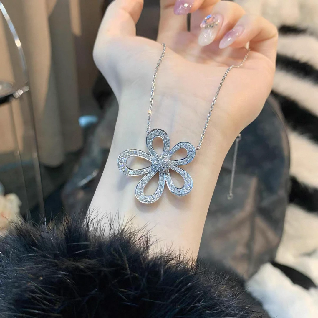 坠链均足银锆石 足银项链手链气质百搭轻奢高级日韩简约时尚精致