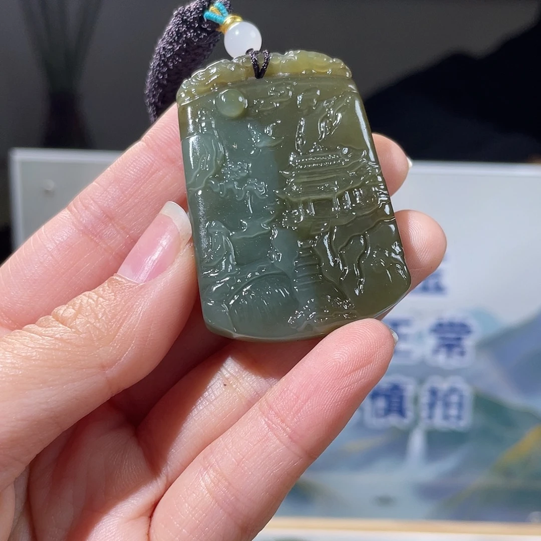 和田玉未镶嵌颈饰
