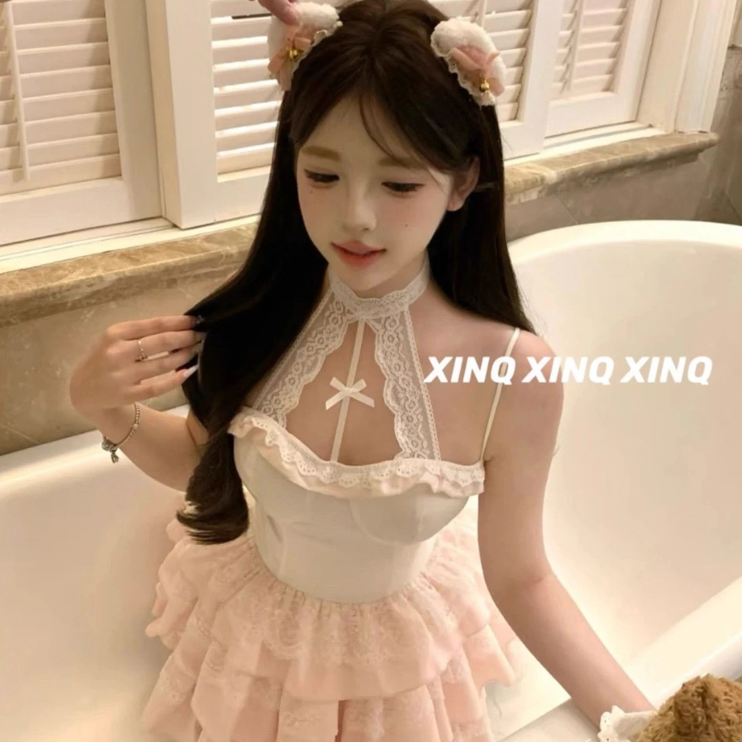 XINQ 甜妹乖乖宝毛绒耳朵 猫咪卡哇伊辣妹拍照氛围抖耳朵发夹边夹