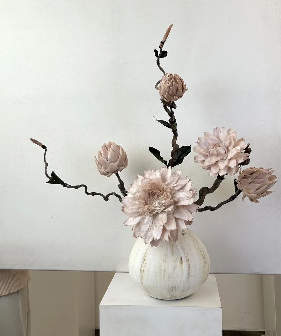 永生花，永生洋蓟餐桌花一整套