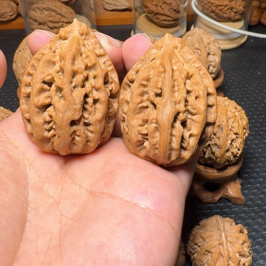 文玩核桃把件红珊瑚