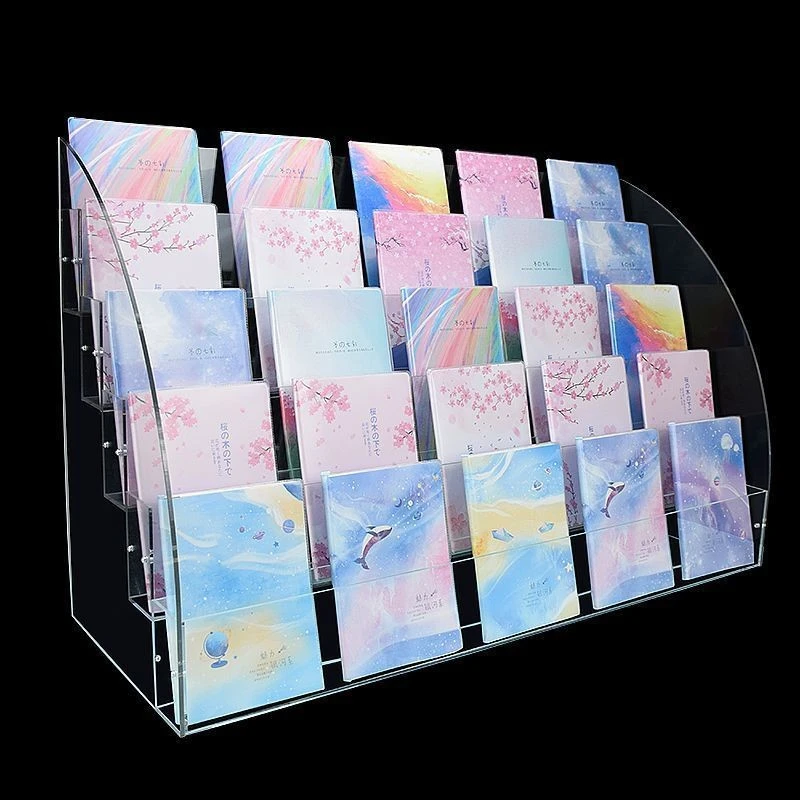 支架透明商商场放置书本晨光收纳a卡册亚克力本册展示架置物架