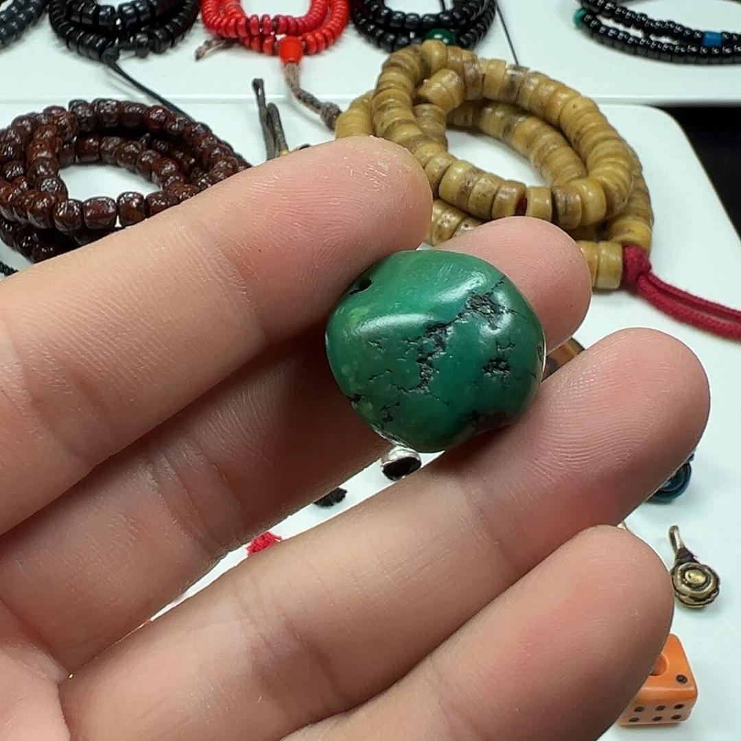 点***·金刚菩提手串藏传原装老松随型