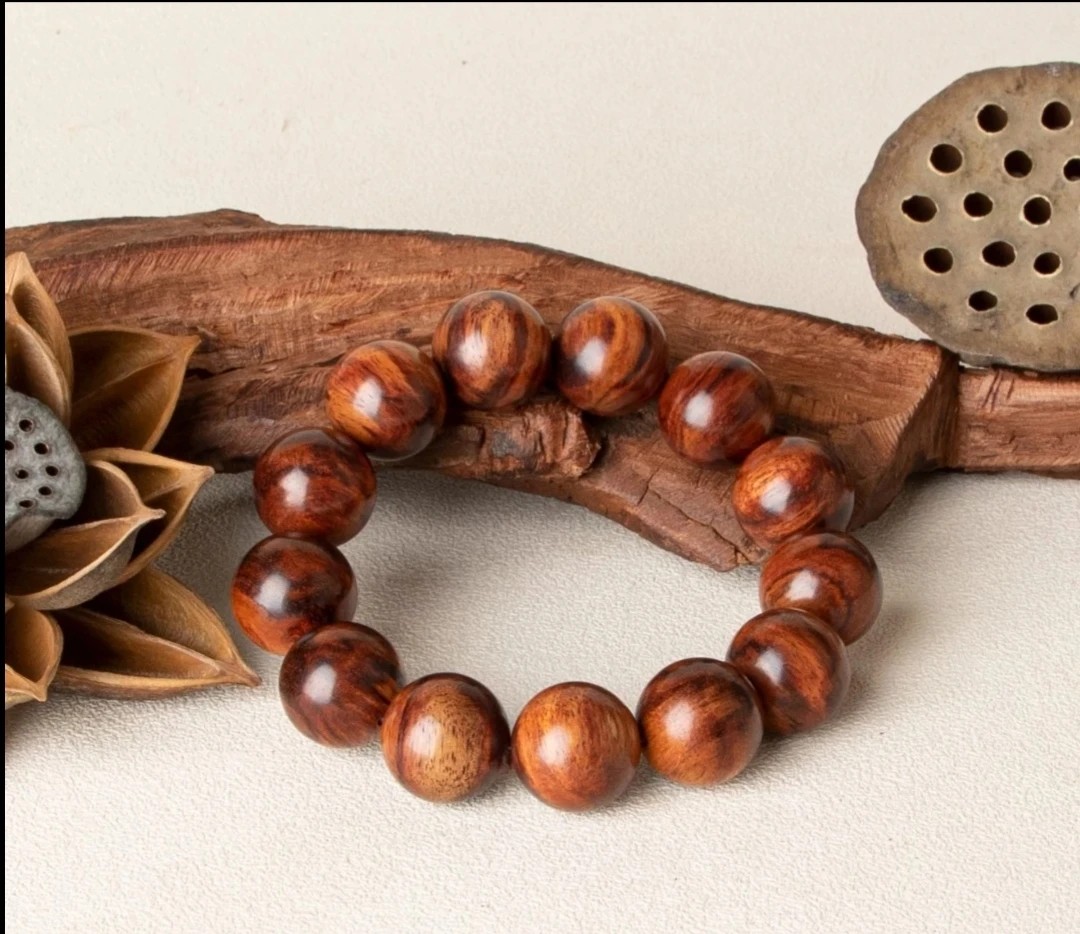 海南黄花梨圆珠手串精品老料12m  8804