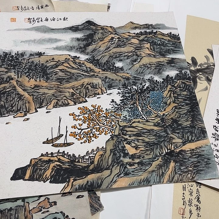 姜奇老师山水作品50×50