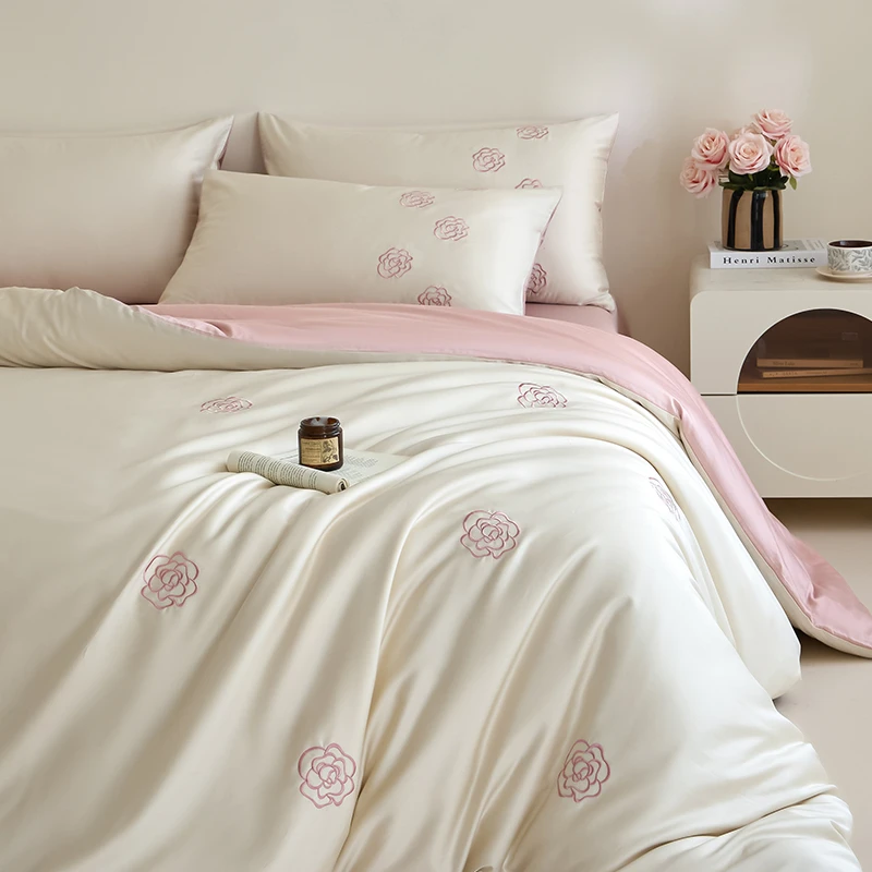 2025新款精梳棉四件套A类新疆长绒棉四件套100%纯棉床上用品四季