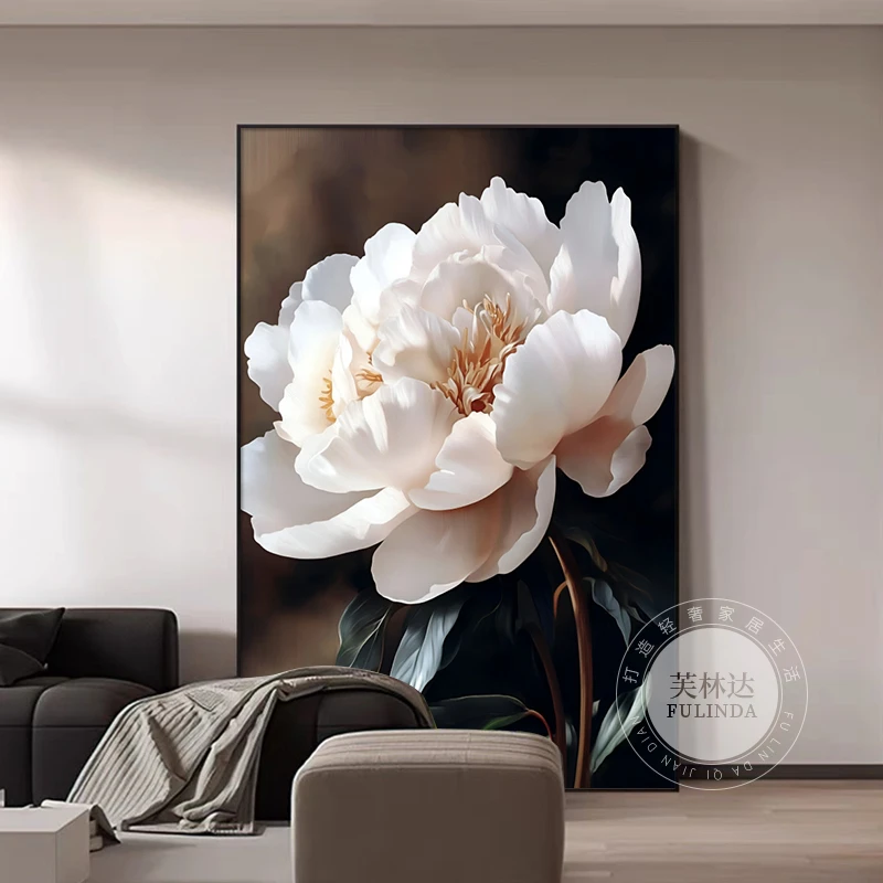 芙林达花卉客厅装饰画现代简约高档餐厅走廊玄关沙发背景墙壁挂画