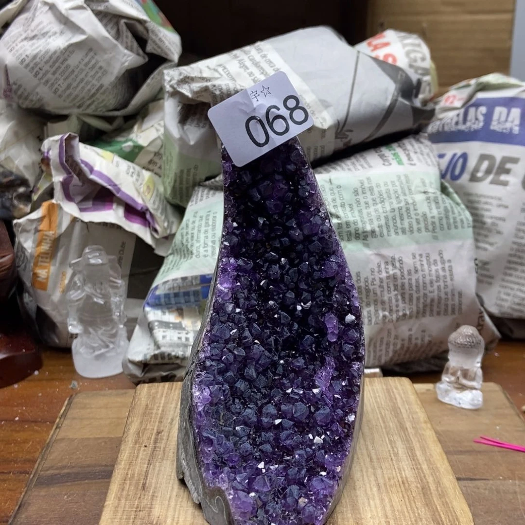 紫晶天然水晶摆件未镶嵌