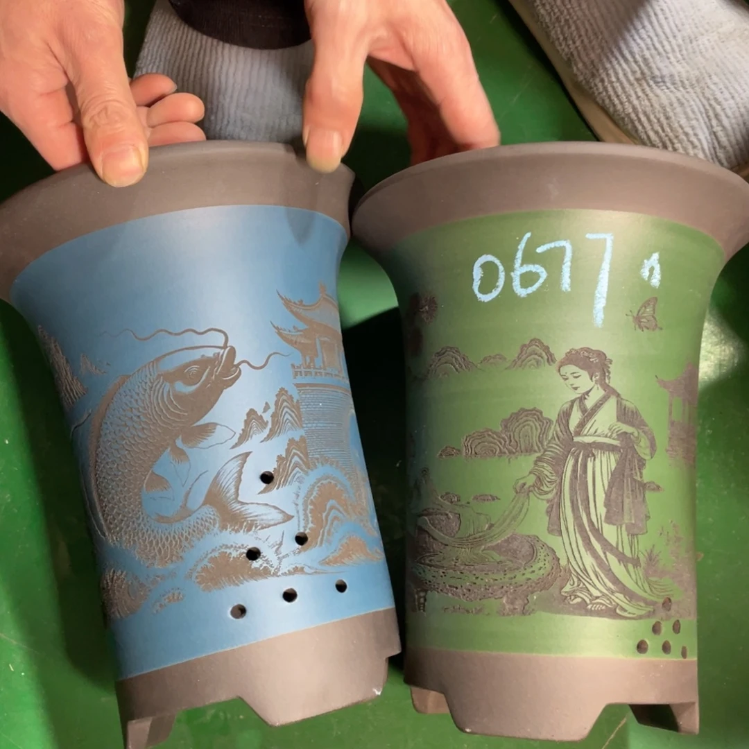 花盆紫砂微瑕大号