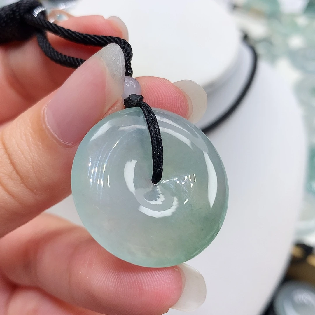 翡翠未镶嵌胸饰翡翠17，27.2/5.5