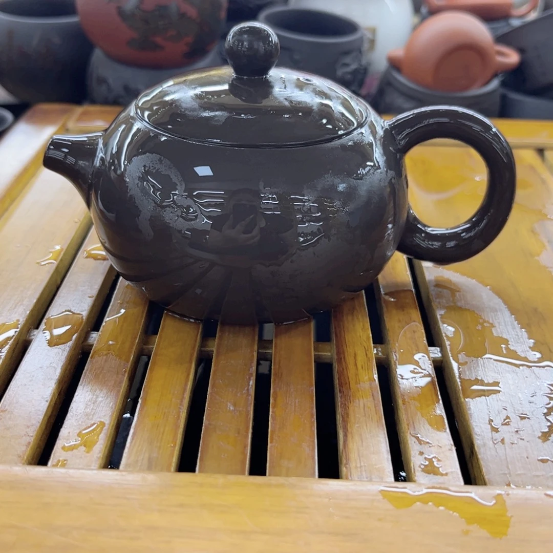 黑珍珠凤鸣西施壶