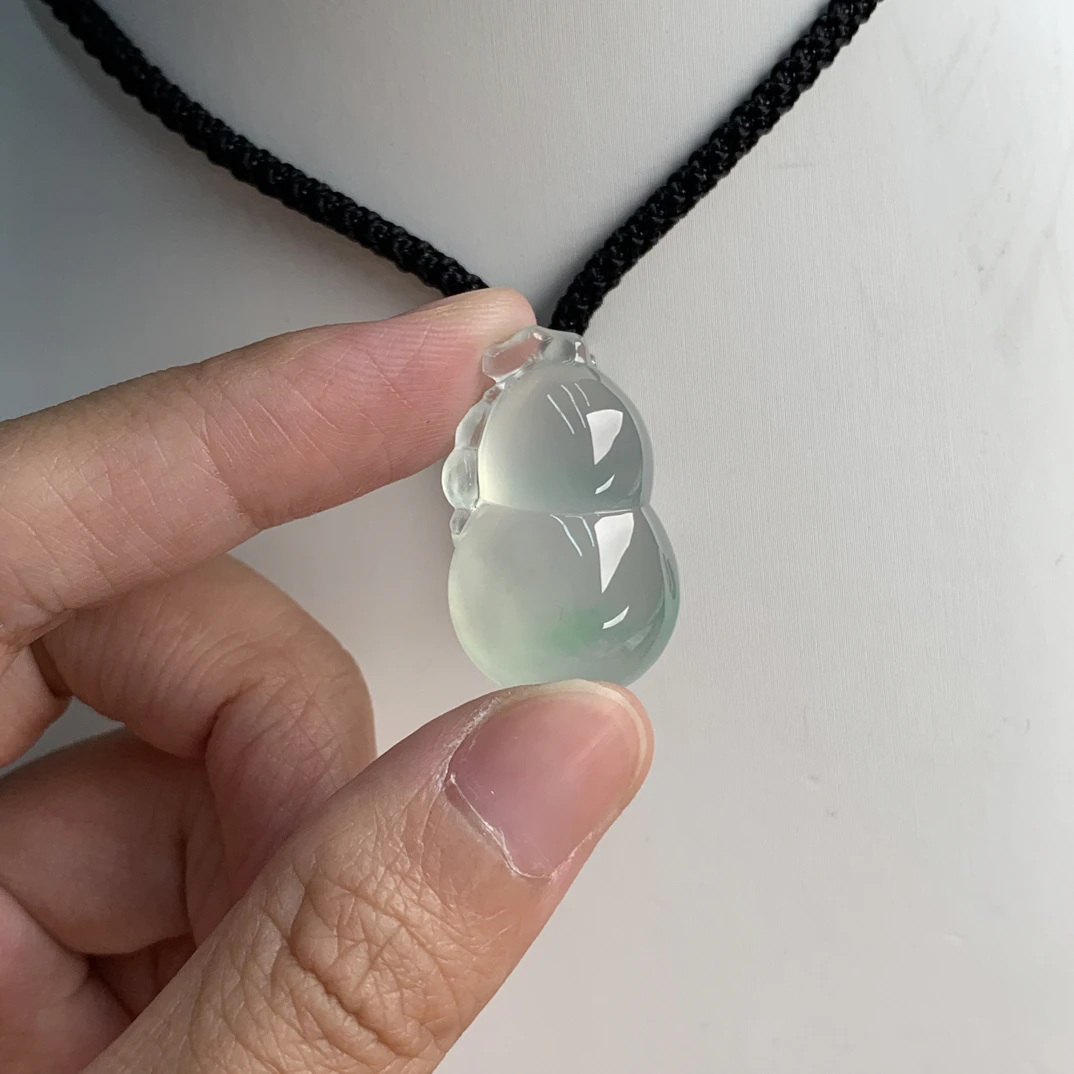 天然缅甸翡翠A货葫芦27.5-16.9-9.2