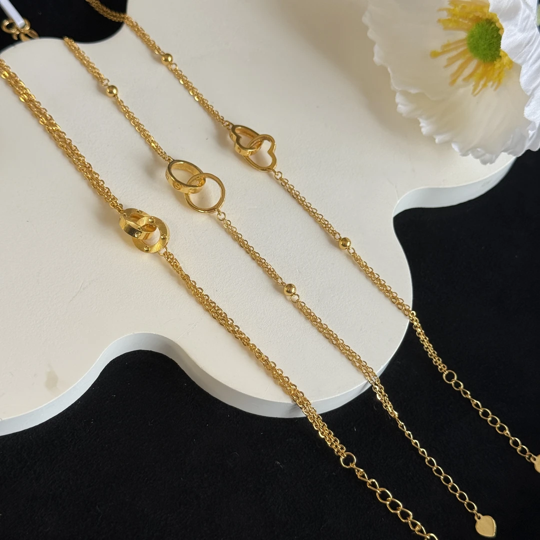 不支持七天无理由【环环相扣系列黄金手链】足金999 多样性发一