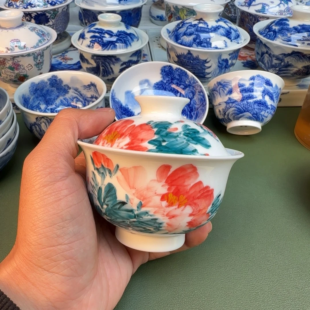 纯手工纯手绘茶具石头295