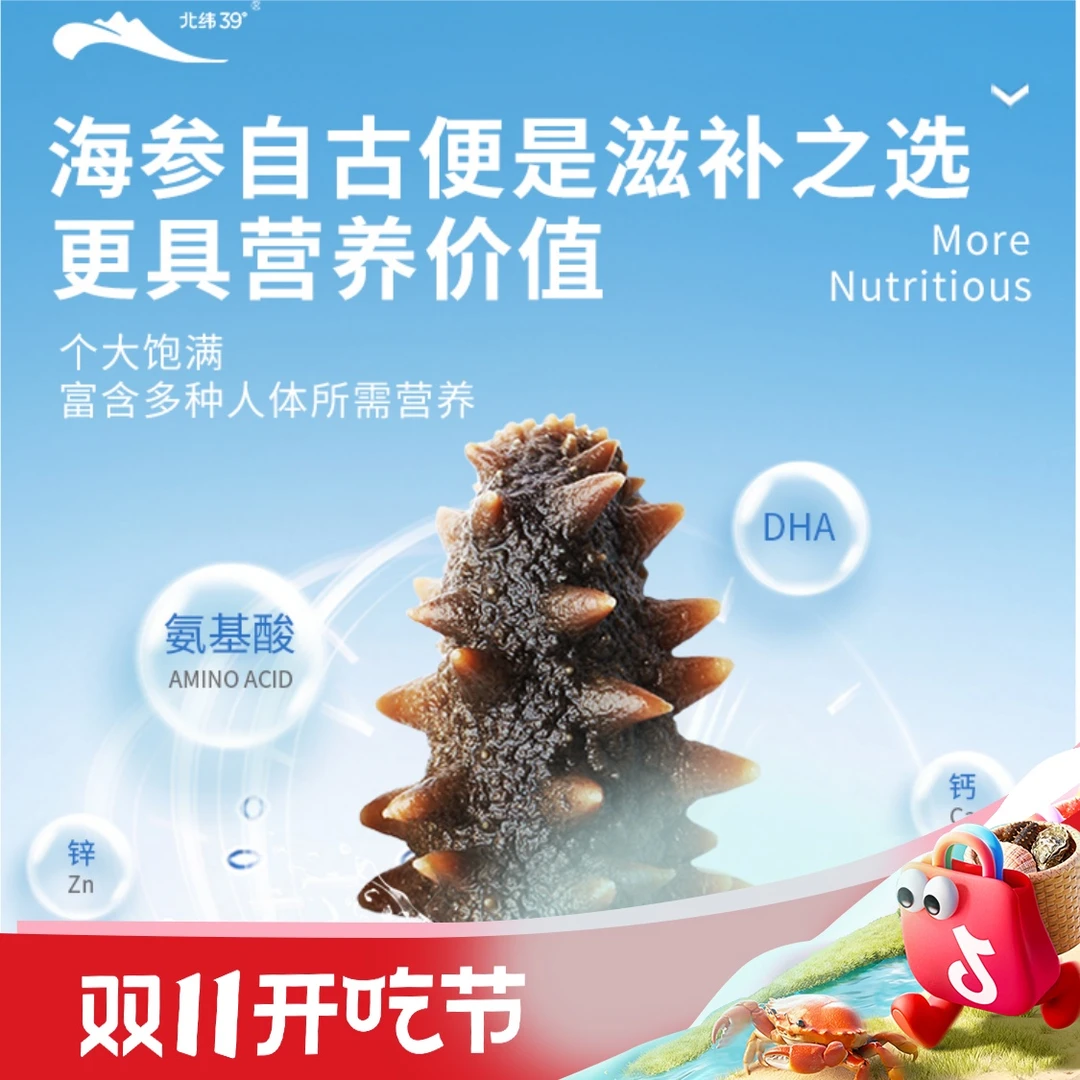 ZONECO/獐子岛冬捕参北纬39°即食海参北纬39°大连海参底播海参