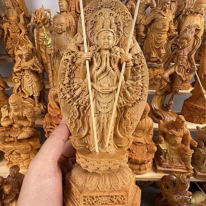 柏木（崖柏）天****然千手观音微瑕