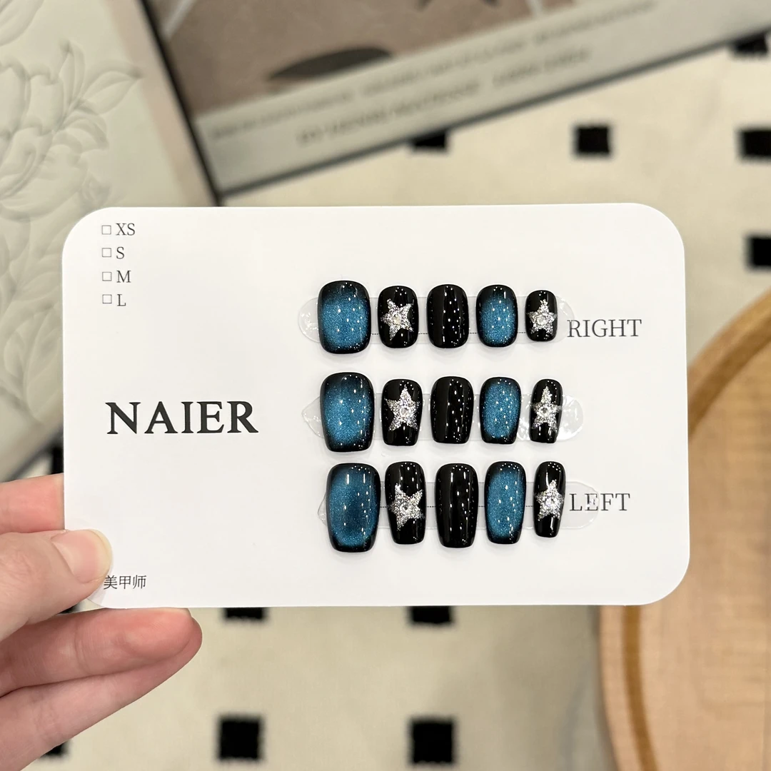 蓝星-茉莉Molly轻奢手工穿戴甲