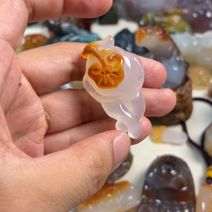 玛瑙/玉髓未镶嵌吊坠(不含链)